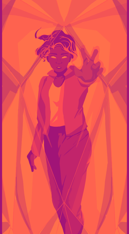 silmist:Aubrey touchin a certain crystalPart of a weekly palette challenge for Huevember!
