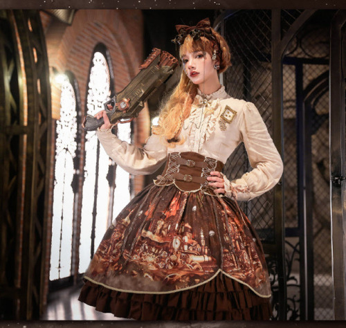 lolita-wardrobe:  NEW Release: Avenue Denfer 【-Steam Castle-】 #SteampunkLolita Series ◆ Shopping Link >>> https://lolitawardrobe.com/search/?Keyword=Steam+Castle