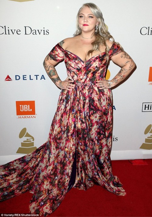 Elle King at Clive Davis’ pre-Grammy party, Feb. 12, 2017She’s gotten some flack, but I think Elle h