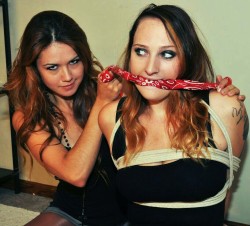 hogtied-jenny:  We know we are naughty 