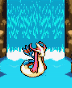 pmd-places: Milotic ~ Waterfall Pond