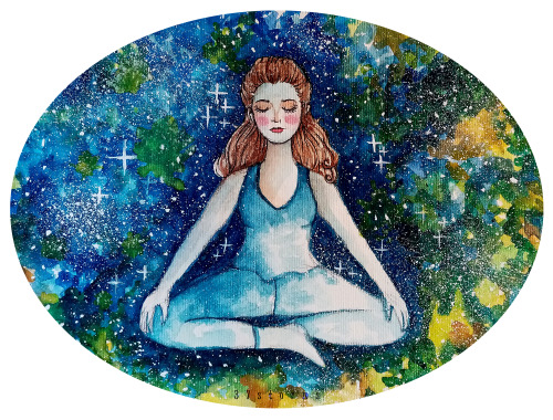 Gift for La Scimmia Yoga, my yoga teacher ⋆༶Thanks to help all of us in these hard times! ♥Namastè :