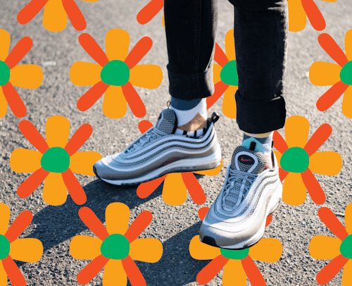 Flower Power and Sneaker Power and Socks Power