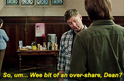 out-in-the-open:Best Winchester Brotherly Bonding Scenes You know when they are in the middle of a j