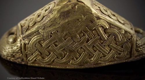 ALL 4000 objects from the incredible Staffordshire Hoard laid out for study.  Images from the Staffo