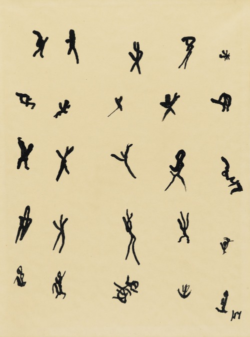 Henri Michaux (1899-1984), ‘Untitled (mouvements),’ 1950-51, India ink on paper, 32 x 24