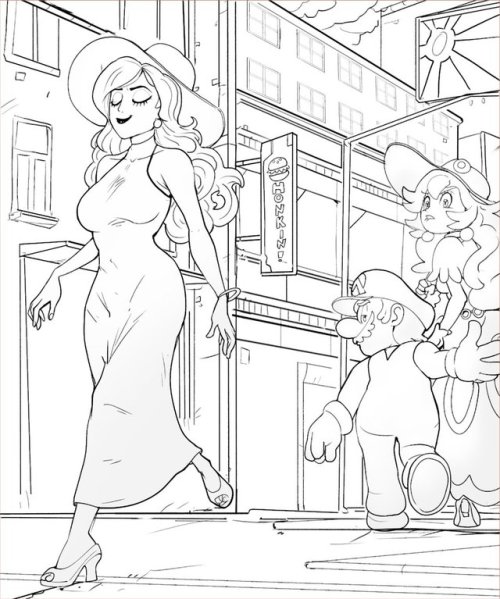 nintendocafe: Meanwhile in New Donk City Art by PhilDragash  > .<