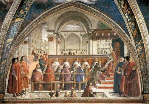 bai-xue:I absolutely love this fresco. It’s a Ghirlandaio in the Sassetti Chapel in Santa Trin
