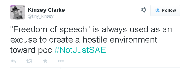 mysharona1987:#NotjustSAE hashtag is a must read.