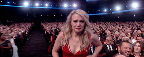 highwaytohell-a:Just Kate being Kate while receiving her Emmy.