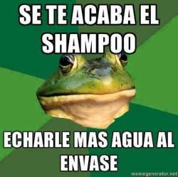 Se te acaba el shampoo y le echas agua al