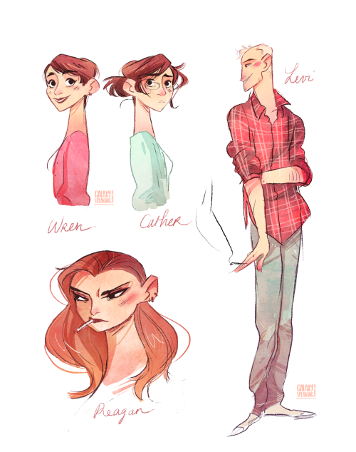 galaxyspeaking: So I read Rainbow Rowell’s Fangirl, and it was amazing ! Here are some character po
