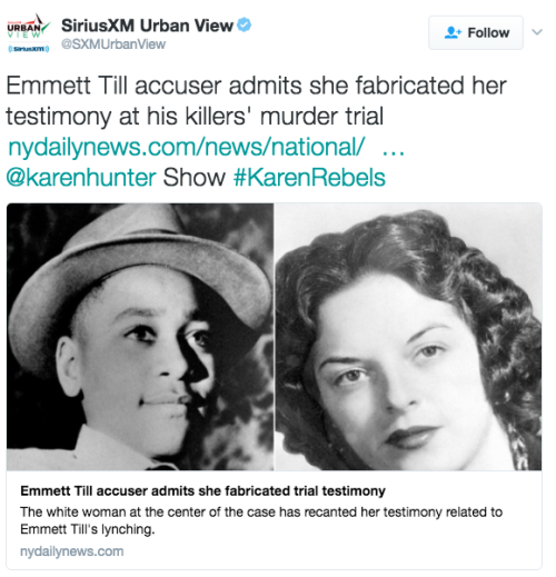 the-movemnt:White woman at the center of Emmett Till’s murder admits she liedFor decades, the story 