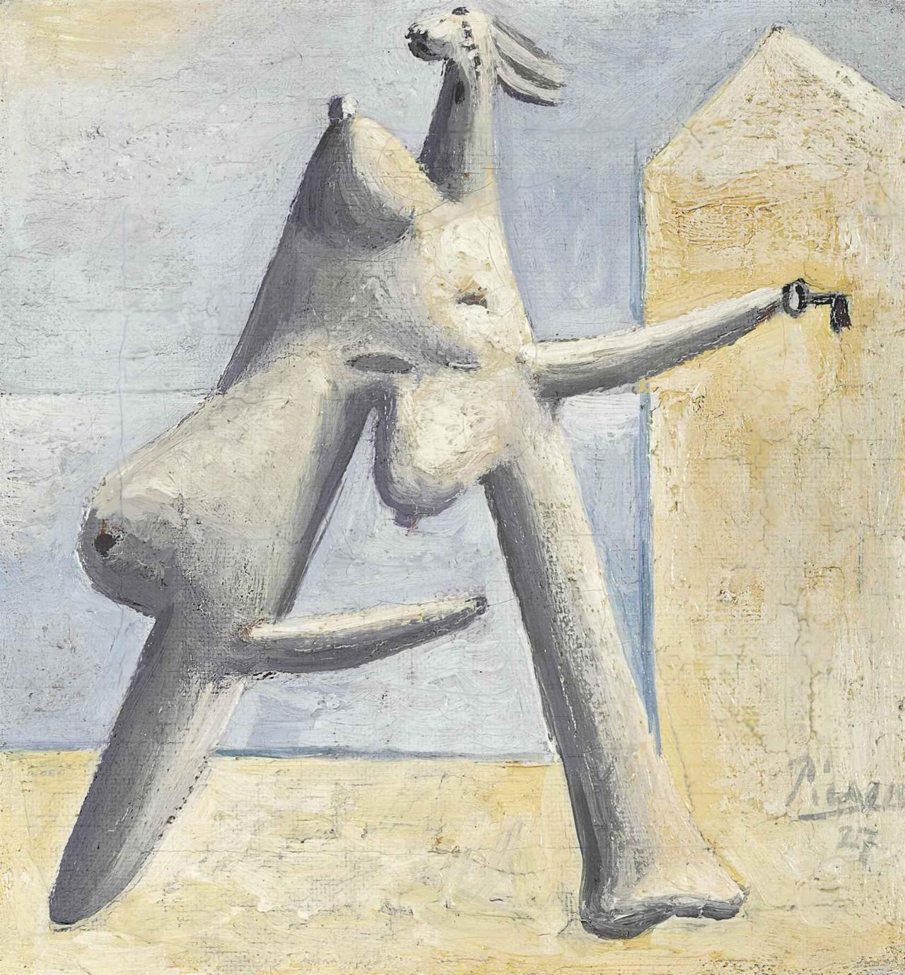 theegoist:Pablo Picasso (Spanish, 1881-1973) - Composition (Figure féminine sur