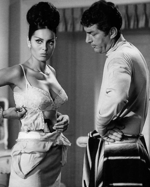 stagpartymag:Dean Martin and Daliah Lavi in The Silencers (1966). Say, whatcha lookin at Dino? &mdas