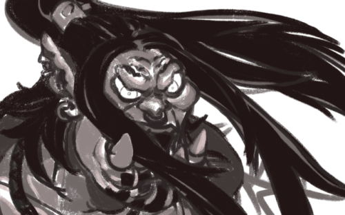 Another similar experiment shot. I swear I draw Grom like, a hundred different ways depending on moo