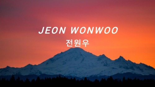 Seventeen Headers - Jeon WonwooOther Members:Seungcheol / Jeonghan / Joshua / Jun / Hoshi / Wonwoo /