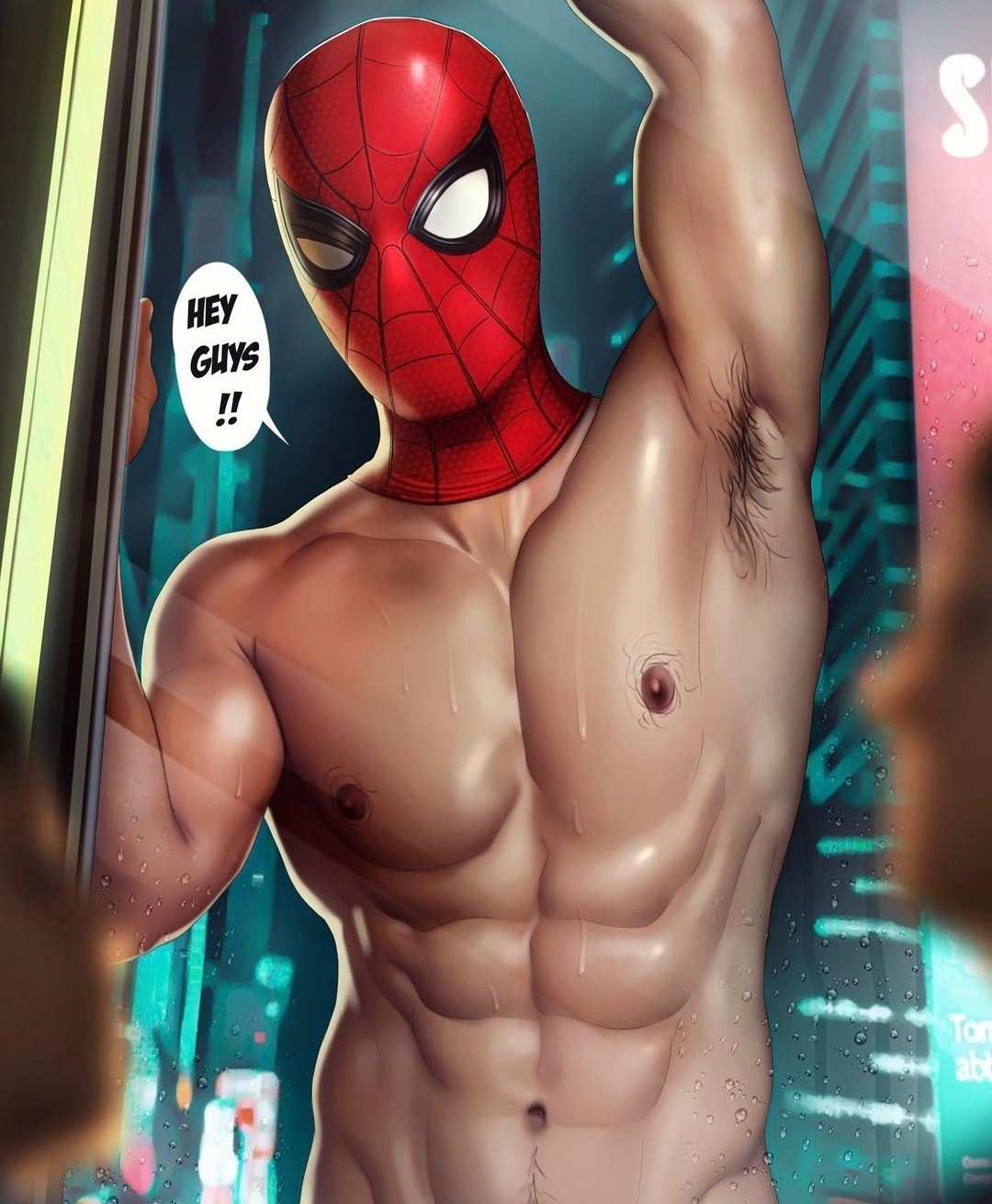 Spiderman gay nude