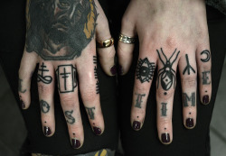 philipyarnell:  - Tattooed my girls fingers.