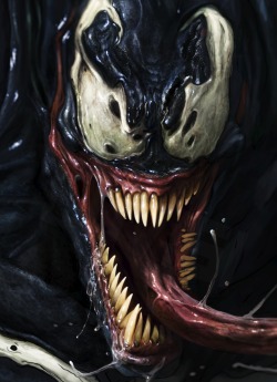 linchona:  Venom WIP by `DanLuVisiArt 