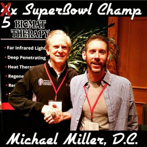 Yours truly (right) with 4x (Oops! I mean 5x) #SuperBowl #Champion #NewEngland #Patriots Official #Team #Doctor of #Chiropractic Mike #Miller at the 2015 #PFCS / #ProFootballChiros Annual...