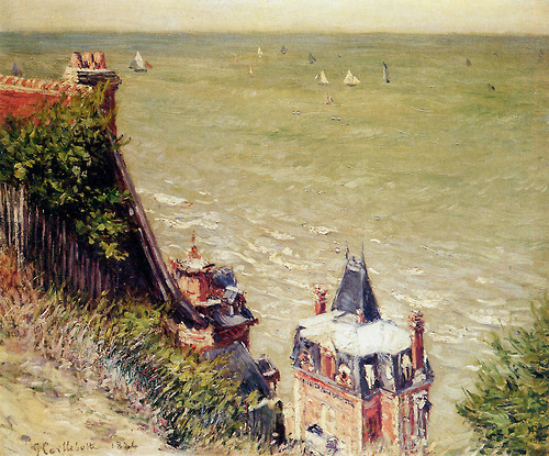 Gustave Caillebotte- The Pink Villa At Trouville