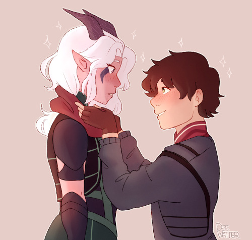  I drew that one scene from @thedragonprinceofficial and made Rayla taller because we all love and s