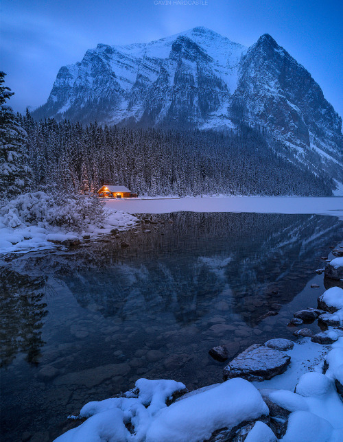 coiour-my-world:Hello Winter’’ - Lake Louise, Alberta