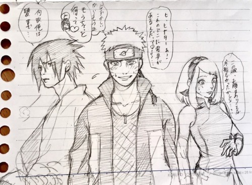 I’m watching naruto again i never get bored hahaha  Here’s some of my doodles~~ Never th