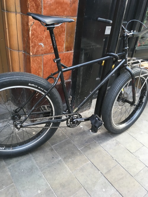 Ugh I really wanna go on a #fatbike #bikepacking adventure and seeing this bad boy in #soho is not h