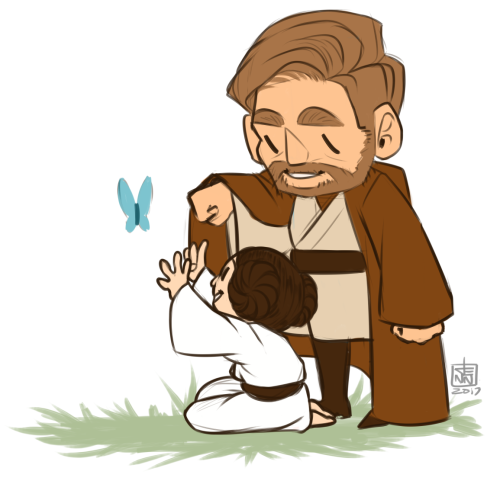 y'all ever think what it would’ve been like if Obi-Wan had raised the twins??? (⊙︿⊙✿) 