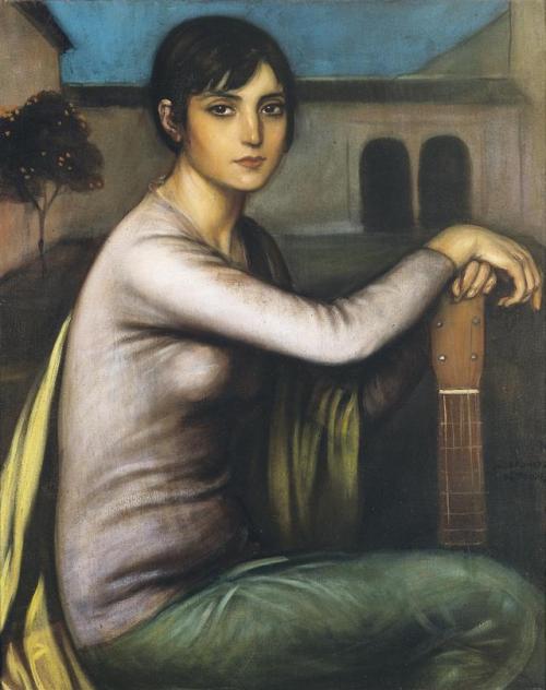 dead-molchun:Julio Romero De Torres (1874 - 1930) Tristeza Andaluza (Melancholy) (74,5 by 59,5 cm)