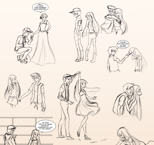 ringo-ichigo:And I finally finished! (sorta) This was going to be colored, but frankly it’s a 