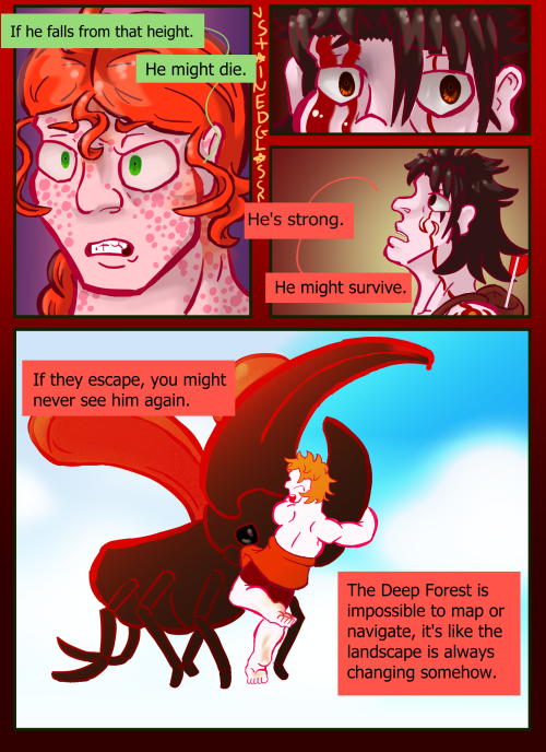 Chapter 3, Page 28 (3.28.140)Image Description: Start ID: Nania does not back down, meeting his gaze