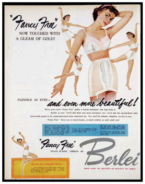 myjosephine20: girdleluv: gutmamasboy3: Fantastische Berlei-Werbung aus den 1950er Jahren, für 