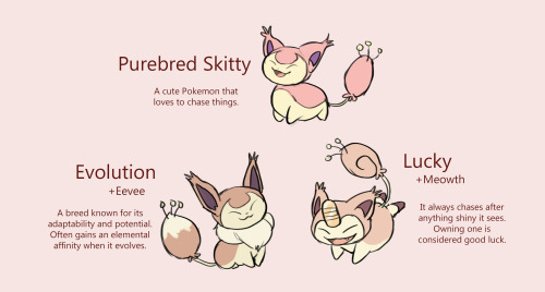 fametheoryart: Skitty breed variations! Can you believe I almost forgot HSOWA??