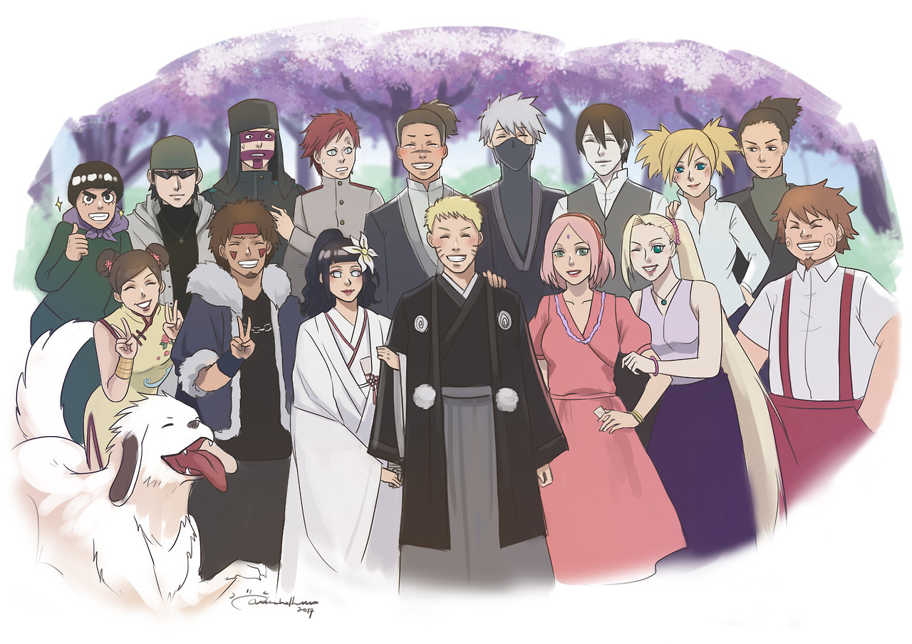 Micehellwd Illustration — Finished the wedding episode of Naruto the day  it...