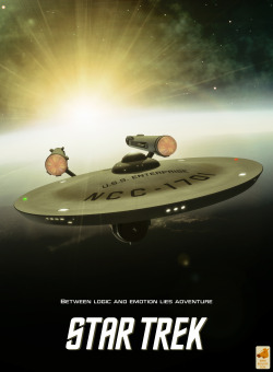 hyperwave:  Star Trek anniversary poster by thefirstfleet 