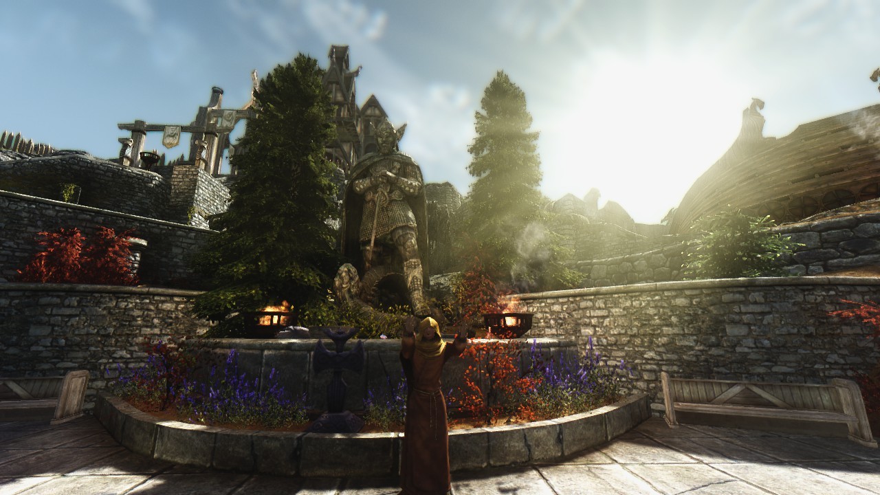 scrollsofnirn:  JK’s Whiterun with RealVision Enb + Volunruud main chamber gate