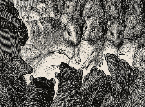 deaths-praises:  The Council Held By Rats, Gustav Doré (1868) 