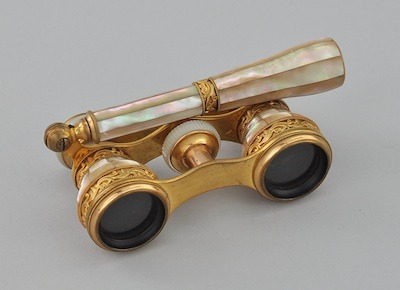 highvictoriana:   Late 19th century ornate opera glasses.  