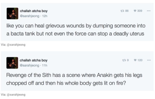 sarriane:  singelisilverslippers: just go see an ob-gyn  i was thinking about this the other day, like, really, we’re in fucking high tech space and what the hell are their maternal mortality rates? fuck off, anakin. 