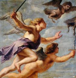 hadrian6:  The pursuit  of the Harpies. 1636. oil on canvas. Jan Erasmus Quellinus.  Flemish. 1634-1715.  