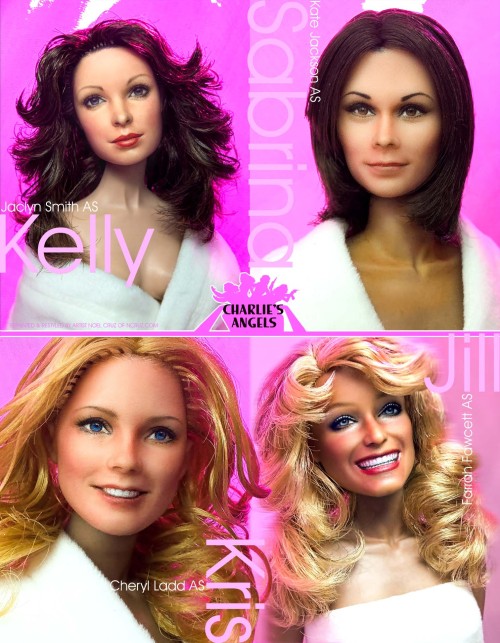 Charlie’s Angels by artist Noel Cruzon Flickr at https://www.flickr.com/people/farrahf/ and you can 