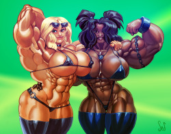 musclegirlart:  Sweet like Mangosteen by 