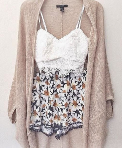 luxury-andfashion: BraletPompom shortsCardigan