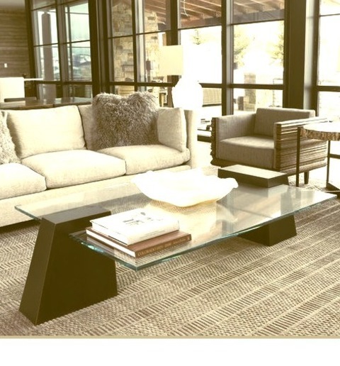 Modern Living Room - FormalExample Of A Large Minimalist Formal Living Room With Brown Walls, A Light