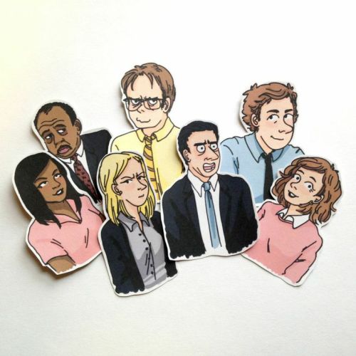 smonia:THE OFFICE stickers - complete set on my etsy!! currently i’m selling them all as a complete 