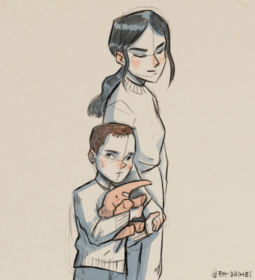 em-dashes:A young Rian and his carer, Holly.Also, here’s a bit I wrote yesterday! It involves Rian a