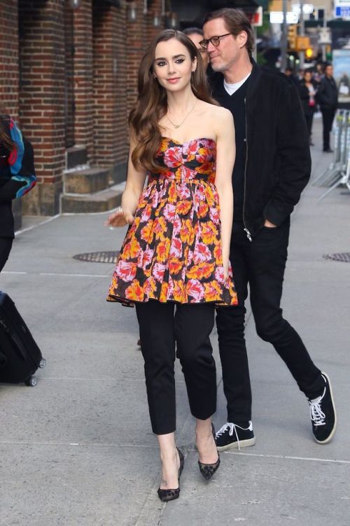 Lily Collins - arrives at ‘The Late Show with Stephen Colbert’ in NYC May 2, 2019